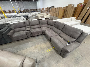Carlin Fabric Power Sectional