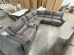 Carlin Fabric Power Sectional