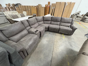 Carlin Fabric Power Sectional