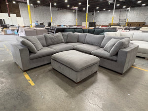 Lowell 6-Piece Modular Sectional — Dark Gray