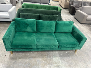 Emerald Velvet MCM Sofa