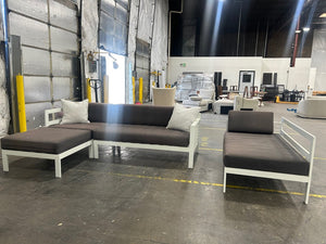 Outdoor Sofa w/Ottoman & Chaise Lounge Patio Set