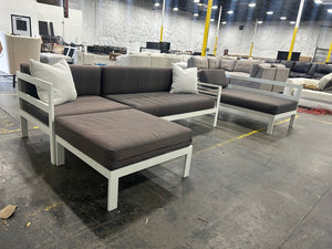 Outdoor Sofa w/Ottoman & Chaise Lounge Patio Set