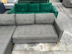 Dark Gray Reversible Chaise MCM Sofa