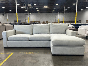 Crate & Barrel Axis II Chaise Sectional (Douglas Ice)