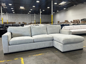 Crate & Barrel Axis II Chaise Sectional (Douglas Ice)