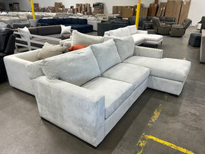Crate & Barrel Axis II Chaise Sectional (Douglas Ice)