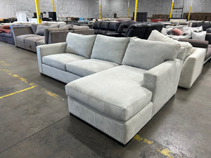 Crate & Barrel Axis II Chaise Sectional (Douglas Ice)