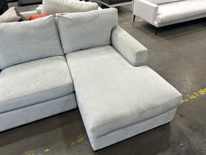 Crate & Barrel Axis II Chaise Sectional (Douglas Ice)