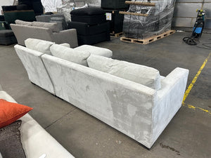 Crate & Barrel Axis II Chaise Sectional (Douglas Ice)