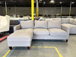 World Market Taupe Reversible Chaise Sectional