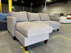 World Market Taupe Reversible Chaise Sectional