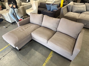 World Market Taupe Reversible Chaise Sectional