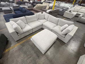 Lowell 6-Piece Light Gray Modular Sectional