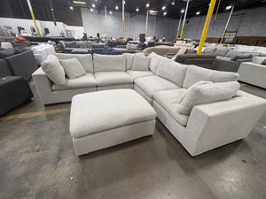 Lowell 6-Piece Light Gray Modular Sectional
