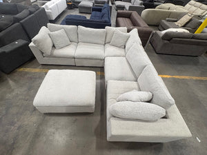 Lowell 6-Piece Light Gray Modular Sectional