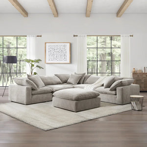 Aiden & Ivy Sereen 6-Pc Sectional (Taupe)