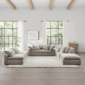 Aiden & Ivy Sereen 6-Pc Sectional (Taupe)