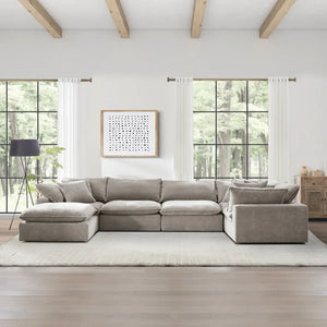 Aiden & Ivy Sereen 6-Pc Sectional (Taupe)