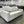 Pottery Barn White Linen Buchanan Sleeper Sofa