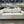 Pottery Barn White Linen Buchanan Sleeper Sofa