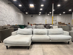 Light Gray Chaise Sectional