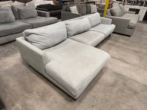 Light Gray Chaise Sectional