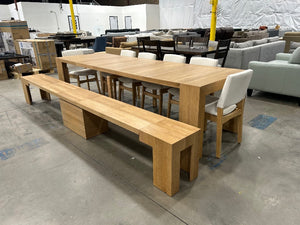 Transformer Table 8-Piece Natural Extension Dining Set
