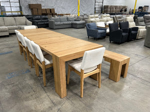 Transformer Table 8-Piece Natural Extension Dining Set