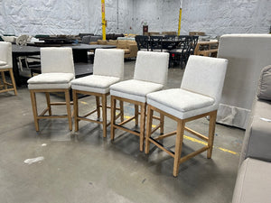 Rylee Fabric Counter Stools (Set of 4)