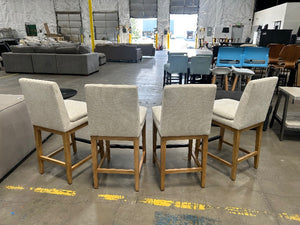 Rylee Fabric Counter Stools (Set of 4)