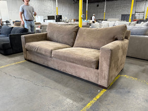 Crate and Barrel Axis Sofa 88” (Brown)