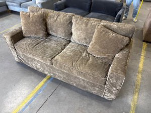 Rowe Furniture Olive Velvet Sofa