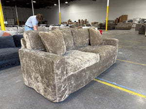 Rowe Furniture Olive Velvet Sofa