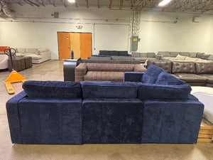 Lovesac - Sapphire Navy Corded Velvet (5 base/ 7 side)