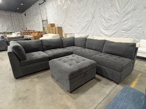 Thomasville Tisdale 6-Piece Fabric Sectional (Dark Gray)