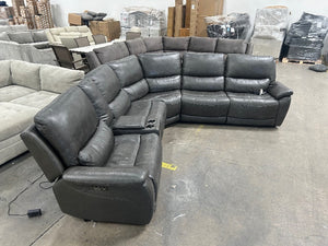 Gilman Creek Wylder Leather Power Reclining Sectional