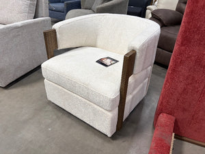 Henredon Wynn Fabric Swivel Chair