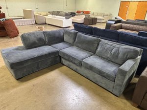 Blue Sleeper Sectional