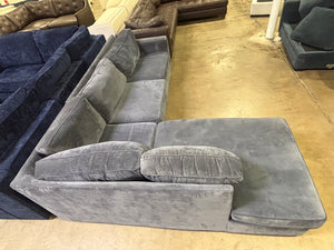 Blue Sleeper Sectional