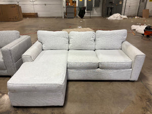 Off White Reverse Chaise Sectional
