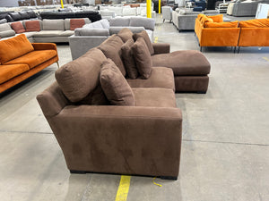 Crate & Barrel 2-Pc Axis Sectional (Café)