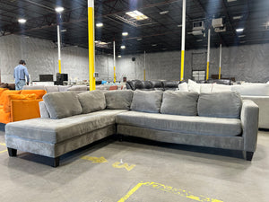 Jonathan Louis Gray L-Shaped Chaise Sectional