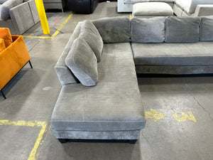 Jonathan Louis Gray L-Shaped Chaise Sectional