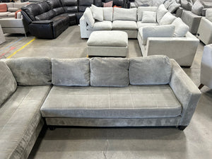 Jonathan Louis Gray L-Shaped Chaise Sectional