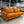 SofaCompany Burnt Orange Velvet MCM Sofa