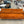 SofaCompany Burnt Orange Velvet MCM Sofa