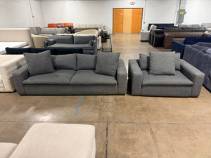 Gray Cloud Sofa & Chair