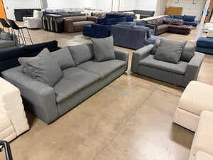 Gray Cloud Sofa & Chair