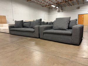 Gray Cloud Sofa & Chair